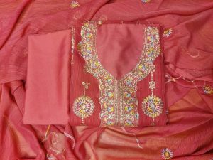 Embroidery Georgette Three Piece