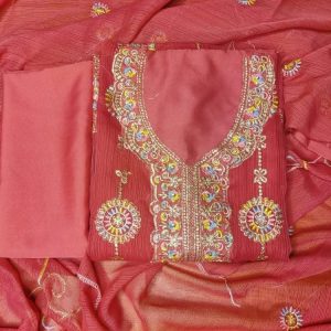 Embroidery Georgette Three Piece