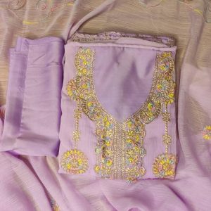 Embroidery Georgette Three Piece