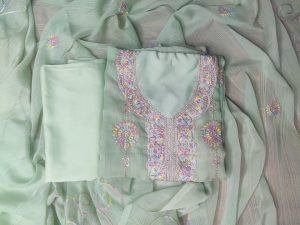 Embroidery Georgette Three Piece
