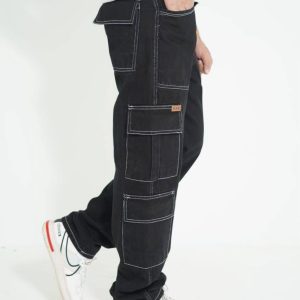 Baggy Denim Black Pant(BP04)